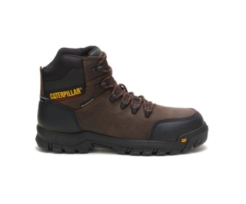 Caterpillar Kängor Sverige - Resorption Waterproof Composite Toe Arbetsskor Herr Bruna ICH-402687